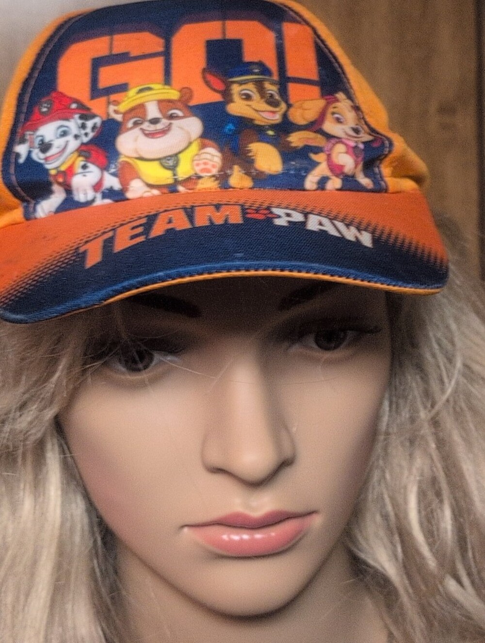 Nick Jr. Paw Patrol Orange/Blue Graphic Mesh Baseball Cap Adjustable One Size